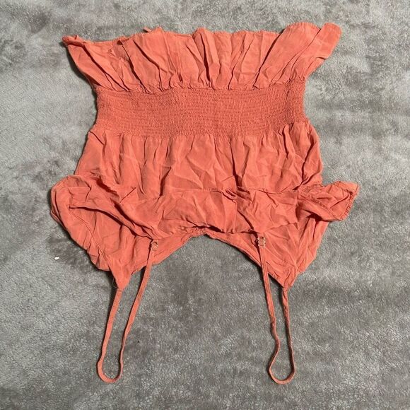 Mine Coquette Ruffle Smocked Waist Cami L - Picture 4 of 7